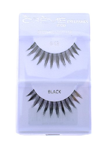 12 Pairs Crème 100% Human Hair Natural False Eyelash Extensions Black Lashes,Free Gift