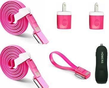 2x4 Feet 1x1 Feet Magnetic Data Cable 2 Wall Cahrger 1 Car Charger High Quality For iPhone 4 4s cable