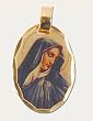 14 Kt Gold Layered Medal - Our Lady of Sorrow - Hand Made - Ready for Engraving - Individually Boxed