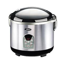 Oster 3071 Smart Digital 20-Cup (Cooked) Rice Cooker, Brushed Stainless Steel