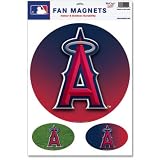 LOS ANGELES ANGELS OFFICIAL LOGO CAR MAGNET SET