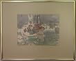 Monterey Bay, Original Watercolor Painting By Carmel Artist Victor Di Gesu - Framed Artwork