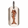 BICO AUSTRALIA JEWELRY (EW52) - VITA PISCES - HAVING FORESIGHT THROUGH HINDSIGHT - Comes with a Generic 18 inch (to 20in) Adjustable 4mm Black Rubber Necklace.