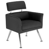 Armchair Upholstered Chrome Legs