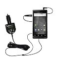 2nd Generation Audio FM Transmitter / Internet Music Adapter plus integrated Car Charger for the Motorola DROID with Gomadic TipExchange