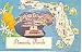 Pensacola Florida Aerial View Postcard