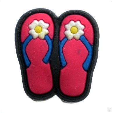 flip flop Sandals - style your Crocs shoe charm #1362, Clogs stickers | fun Clips
