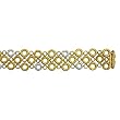 Clevereve's 18KT Gold Yellow Textured Link Bracelet