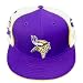MINNESOTA VIKINGS FLAT BILL PURPLE HAT CAP FITTED 7 3/4
