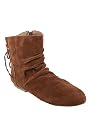 Slouchy Bow Back Suede Bootie