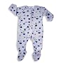 Wonder Kids   Infant and Toddler Girls Heavyweight Footed Hearts Blanket Sleeper   Pink  Purple