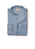 H.E. By Mango Mens Slim Fit Light Wash Denim Shirt 41rhIGToTRL. SL160 H.E. By Mango Mens Slim Fit Light Wash Denim Shirt