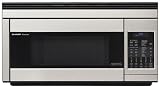 Sharp: R1874T 1.1 cu. ft. Over-the-Range Convection Microwave Oven with 850 Cooking Watts, 11 Power Levels, 8 Sensor Cook Settings, Turntable, 2-Speed Convertible Ventilation and Hood Light: Stainless Steel