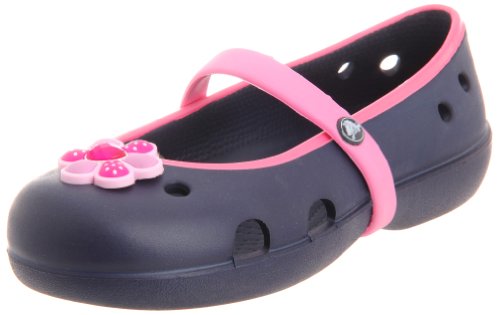 crocs Keeley Mary Jane (Toddler/Little Kid),Navy/Pink Lemonade,10 M US Toddler