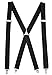 HOLD’EM Men’s X-Back Adjustable suspenders for trousers & jeans, Straight Clip-on Tuxedo Suspenders