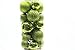 20 Holiday Time Mini Shatterproof Satin Shiny and Glitter Finish Bulb Christmas Ornaments (Green)