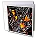 Milas Art Halloween - Halloween Spider and Crystal Web - Greeting Cards-6 Greeting Cards with envelopes