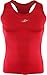 New 074 Red Skin Tights Compression Base Layer Sports Sleeveless Top Mens