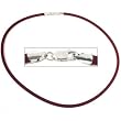 Rubber Cord Necklace Purple 16"