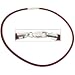 Rubber Cord Necklace Purple 16"