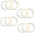 Easy Street Crafts 5SSC Sweet Suspensions 4-Circle Double-sided Ornament Frames for Artwork, Cream