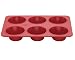 Bake Porter 6 Jumbo Muffin Pan, Red