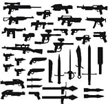 BrickArms Exclusive 2 to 4 Inch Scale Figure Style Mega Weapons Pack Version 2 38 Black Weapons