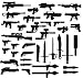 BrickArms Exclusive 2 to 4 Inch Scale Figure Style Mega Weapons Pack Version 2 38 Black Weapons