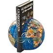 6" Caribbean Blue Gemstone Globe Stone Bookends