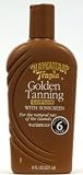 Hawaiian Tropic Golden Tanning Lotion with Sunscreen, Protection Factor 6, 8 Oz Bottle