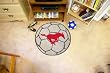 Southern Methodist University Soccer Ball Rug