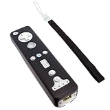 Bargaincell- Seal Retail Packing Nintendo Wii Remote Controller Durable & Flexible Black Silicone Skin Cover Case with Wrist Strap