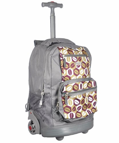 J World New York Sunset Rolling Backpack