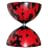 Mr Babache Medium Harlequin - Red & Black