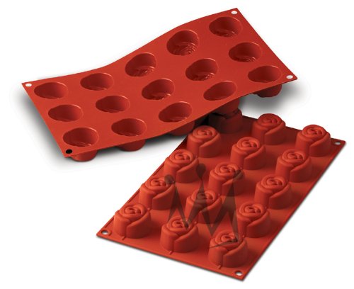 Silicone Bakeware: Rose 0.78 Oz, 1.73