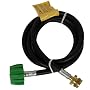 Solaire Portable Grill Tank Adapter For 20 LB Propane Tanks With 6 Foot Hose