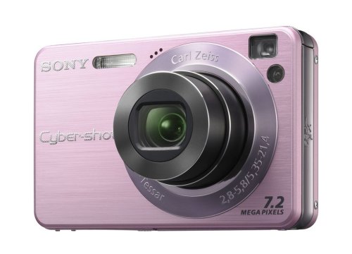 Sony Cyber-shot DSC-W120/P - Digital camera - compact - 7.2 Mpix - optical zoom: 4 x - supported memory: MS Duo, MS PRO Duo - pink