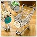 1x Personalized Mini Tiny Shopping Cart Wedding Favors and Gifts