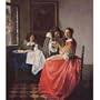 Jan Vermeer van Delft (The girl with the wine glass) Art Poster Print - 11x17