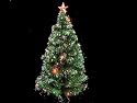 4ft 120cm Green Fibre Optic Christmas Tree / Multi LED