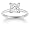14k White Gold Princess Cut Solitaire Diamond Engagement Ring (2 ct, H-I Color, SI2-I1 Clarity), Size 7
