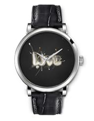SPRAWL Aanalog Fashion Series Silver Ladies Watches of Genuine Black Leather Strap,Unique Wrist Watch for Women Girls Designed with love