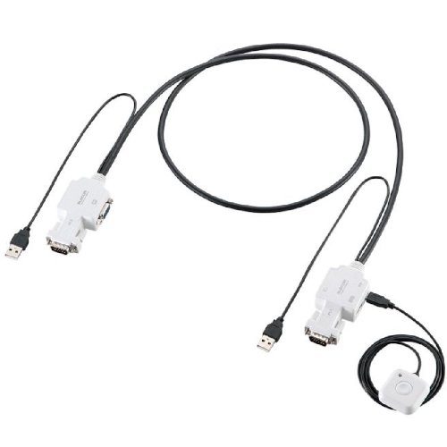 ELECOM パソコン切替器 USB接続 KVM ケーブル型 KVM-CUN