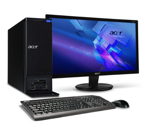 Acer AX3950-B3062 Desktop with P206H 20-Inch Widesreen LCD Display - Black