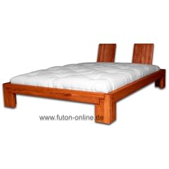 Futon Bett Luxor 180x200 Erle massiv kirsche ge�lt