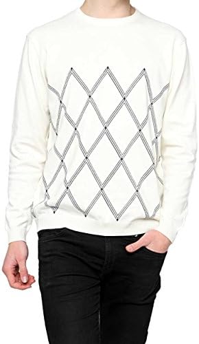YSL Yves Saint Laurent Round Neck Pullover , Color: Cream, Size: XL