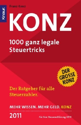 Produkt-Bild: Konz: 1000 ganz legale Steuertricks