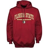 Florida State Seminoles (FSU) Garnet Arched Logo Mascot Hoody Sweatshirt