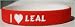 I Love Leal Custom Wristband