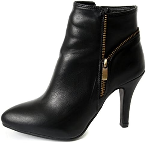 Coute Women's Ankle Fashion Boots Pump (7.5 B(M) US, black)